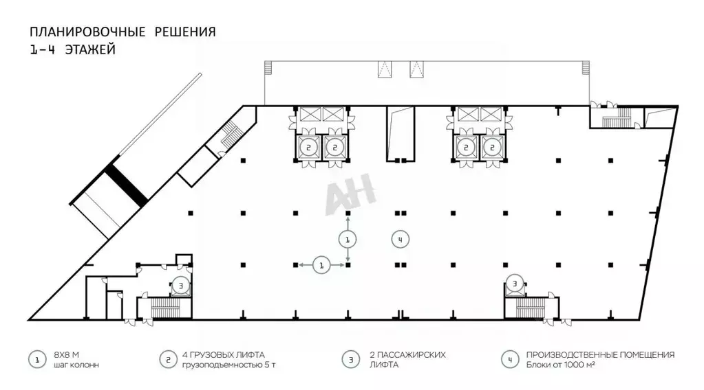 Производственное помещение в Москва Рябиновая ул., 44А (2000 м) - Фото 1