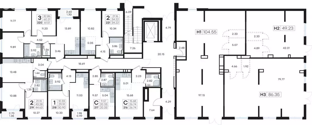 2-комнатная квартира: Нижний Новгород, Новинский сельсовет (34.22 м) - Фото 2