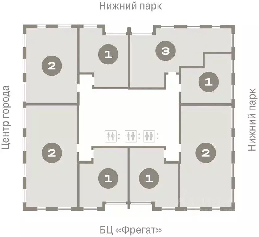 1-к кв. Липецкая область, Липецк пл. Петра Великого, 1 (47.26 м) - Фото 1