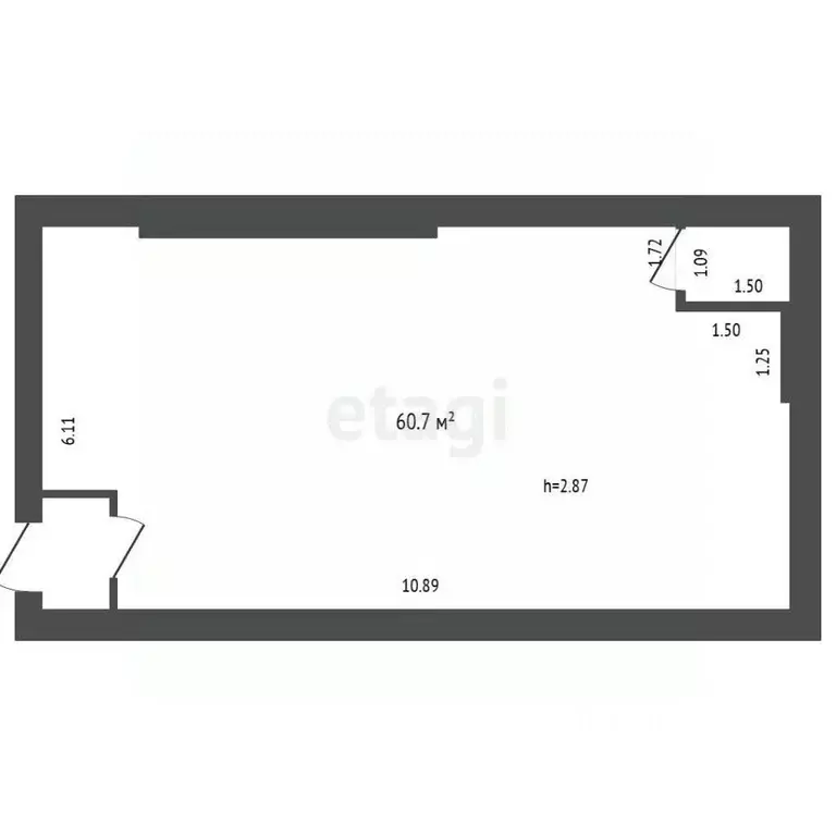 Торговая площадь в Орловская область, Орел Московское ш., 111Д (61 м) - Фото 2