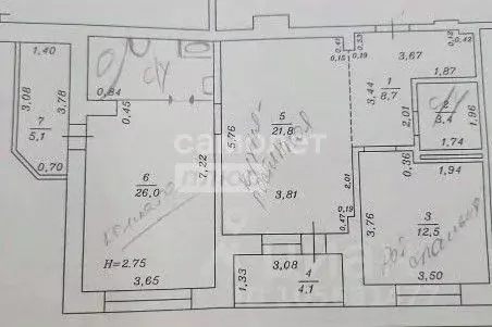 2-к кв. Краснодарский край, Анапа Владимирская ул., 144 (81.6 м) - Фото 2