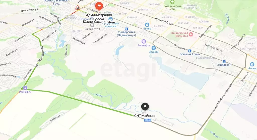 Дом в Южно-Сахалинск, СНТ Майское (76 м) - Фото 2