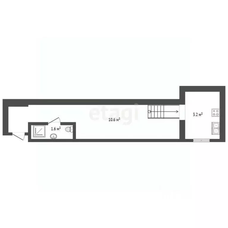 Студия Санкт-Петербург 8-я Красноармейская ул., 18 (15.5 м) - Фото 1