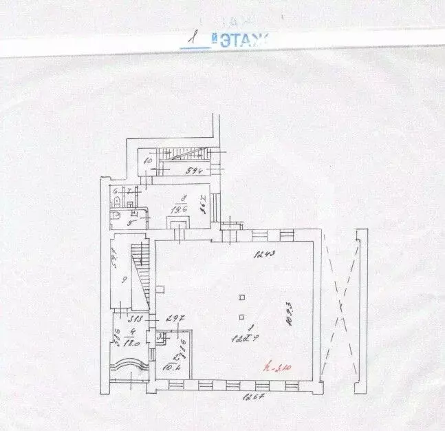 Помещение свободного назначения в Москва пер. 1-й Вышеславцев, 6 (1100 ... - Фото 2