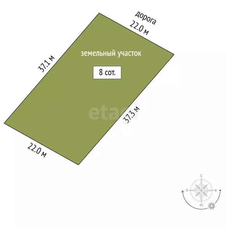 Участок в Якутск, улица Сайдыы (8 м) - Фото 1