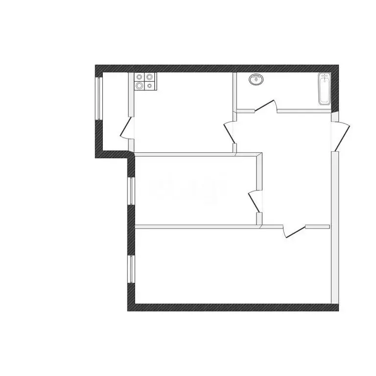 2-комнатная квартира: Казань, улица Александра Курынова, 6к2 (45.7 м) - Фото 1