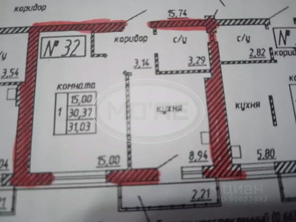 1-к кв. Калининградская область, Светлогорск Яблоневая ул., 21 (31.0 ... - Фото 0