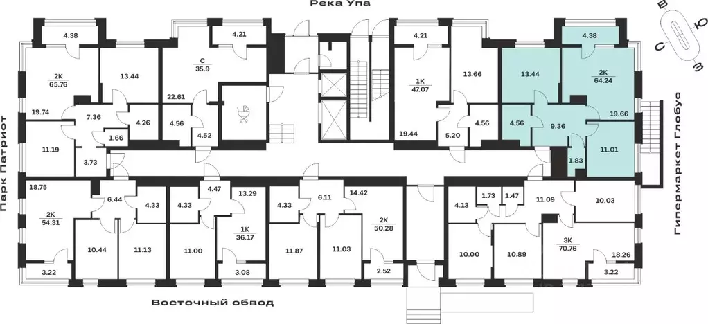 2-к кв. Тульская область, Тула городской округ, с. Осиновая Гора, ... - Фото 2