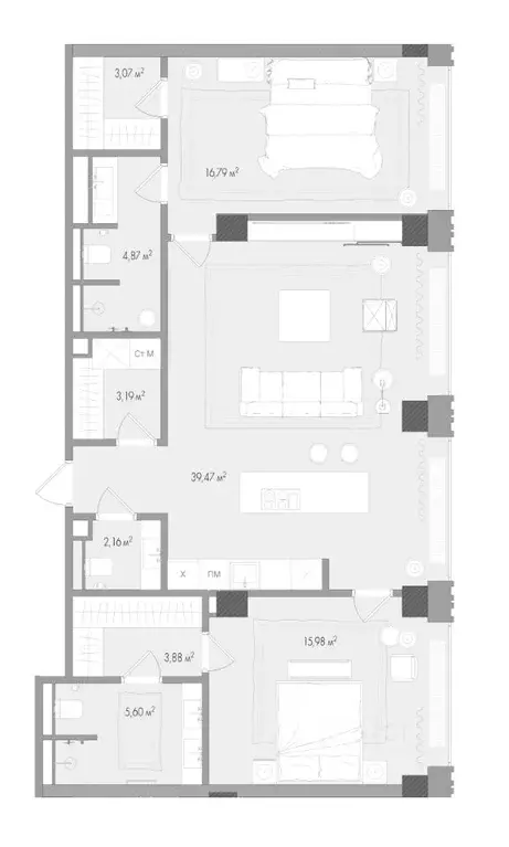 2-к кв. Москва Садовая-Сухаревская ул., 14 (96.65 м) - Фото 0