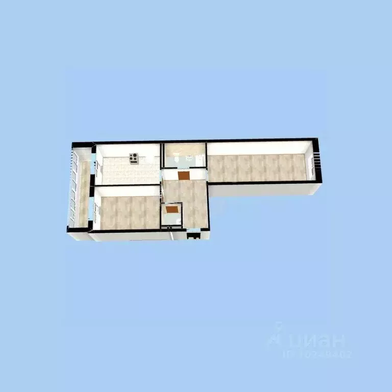 2-к кв. Башкортостан, Уфа ул. Гоголя, 29 (69.6 м) - Фото 2