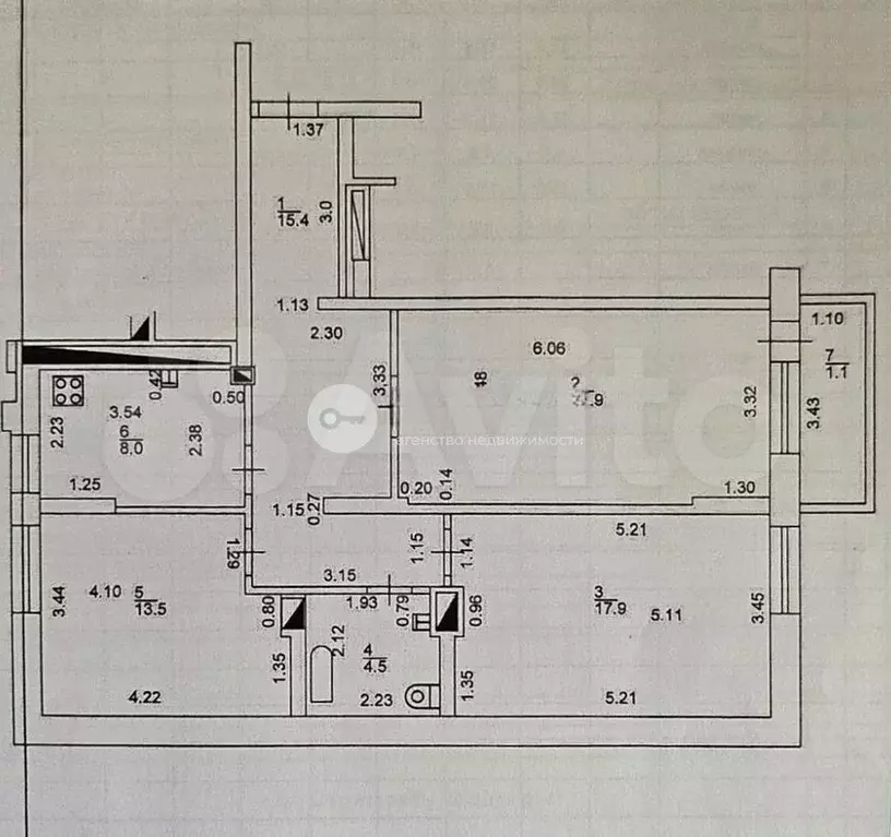3-к. квартира, 80,2 м, 15/16 эт. - Фото 0