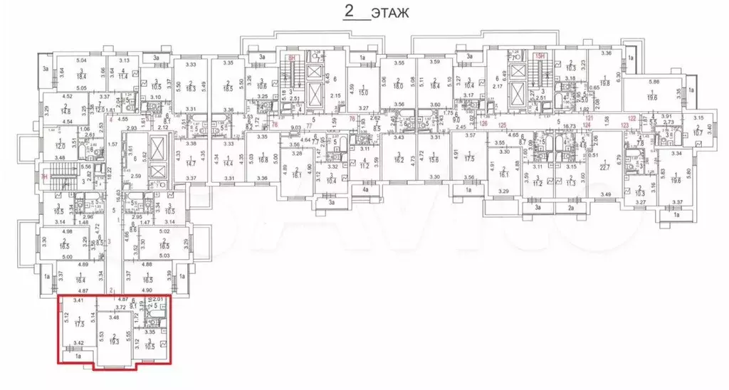 Аукцион: 2-к. квартира, 61,7 м, 2/16 эт. - Фото 0