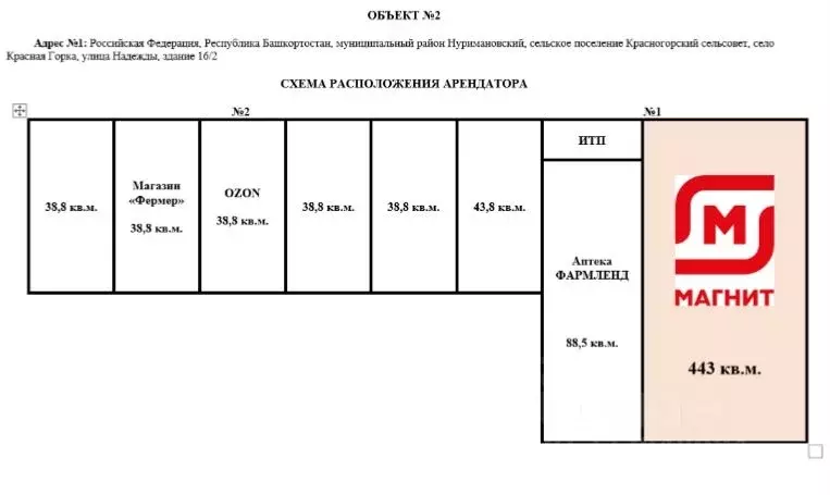 Торговая площадь в Башкортостан, Нуримановский район, Красногорский ... - Фото 2
