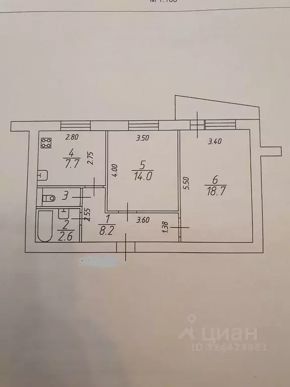 2-к кв. Новгородская область, Великий Новгород Большая ... - Фото 0