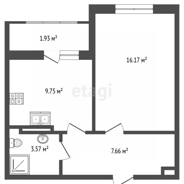 1-к кв. Крым, Евпатория ул. Чапаева, 28Д (37.2 м) - Фото 2