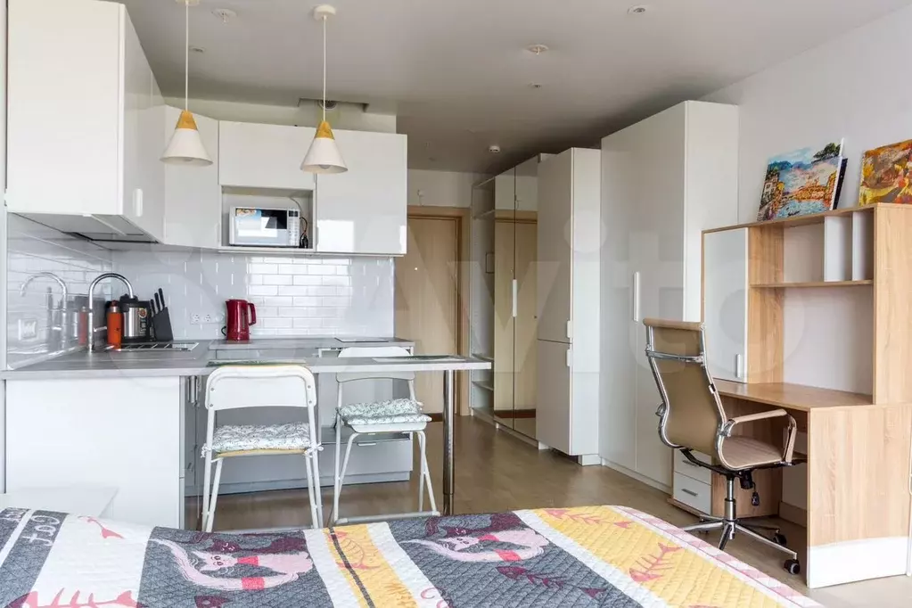 Апартаменты-студия, 27 м, 10/10 эт. - Фото 1