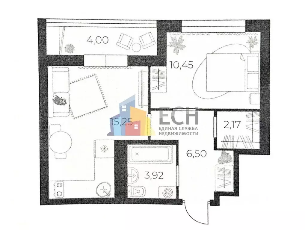 1-к кв. Тульская область, Тула городской округ, пос. Петровский проезд ... - Фото 2