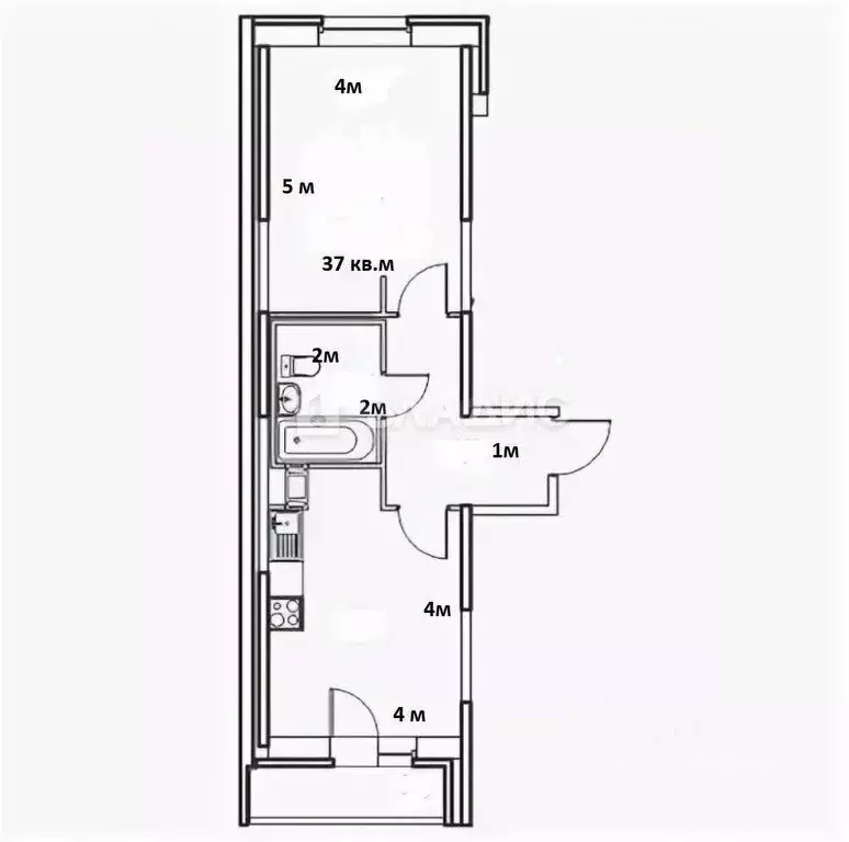 1-к кв. Крым, Феодосия муниципальный округ, с. Береговое ул. 40 лет ... - Фото 1