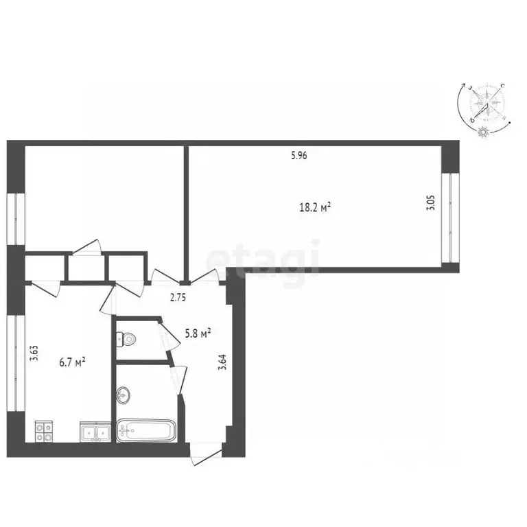 Комната Калужская область, Дзержинский район, Товарково городское ... - Фото 2