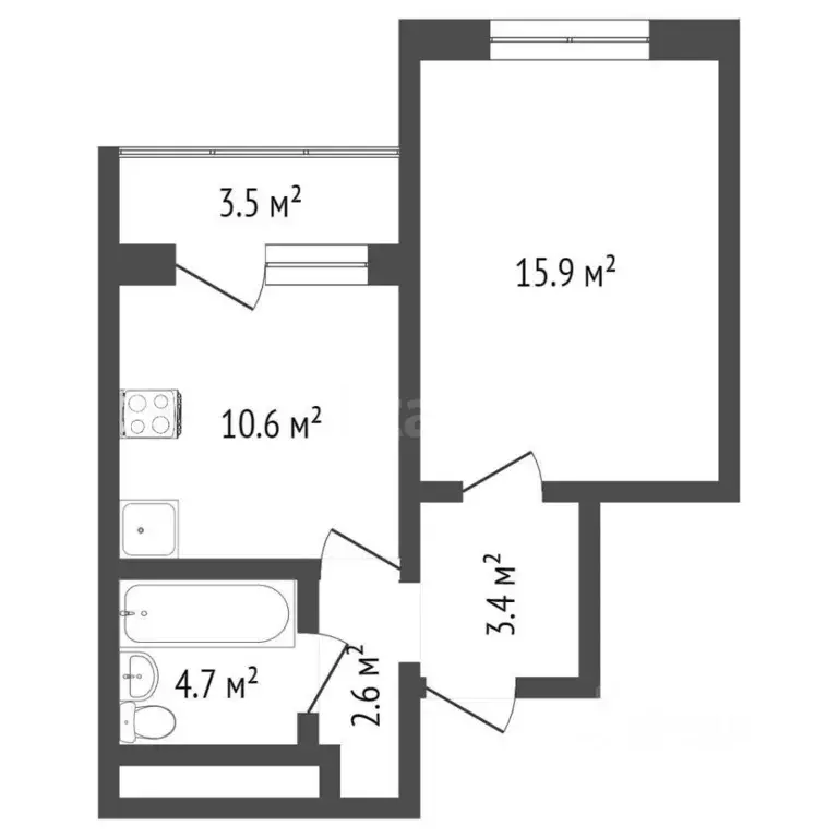 1-к кв. Воронежская область, Воронеж ул. Шидловского, 17 (37.0 м) - Фото 2