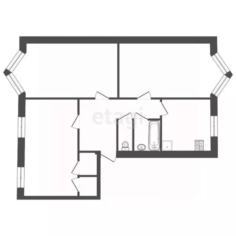 3-к кв. Ленинградская область, Кириши ул. Строителей, 6 (76.4 м) - Фото 2