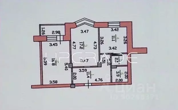 2-к кв. Орловская область, Орел Комсомольская ул., 263 (64.9 м) - Фото 1