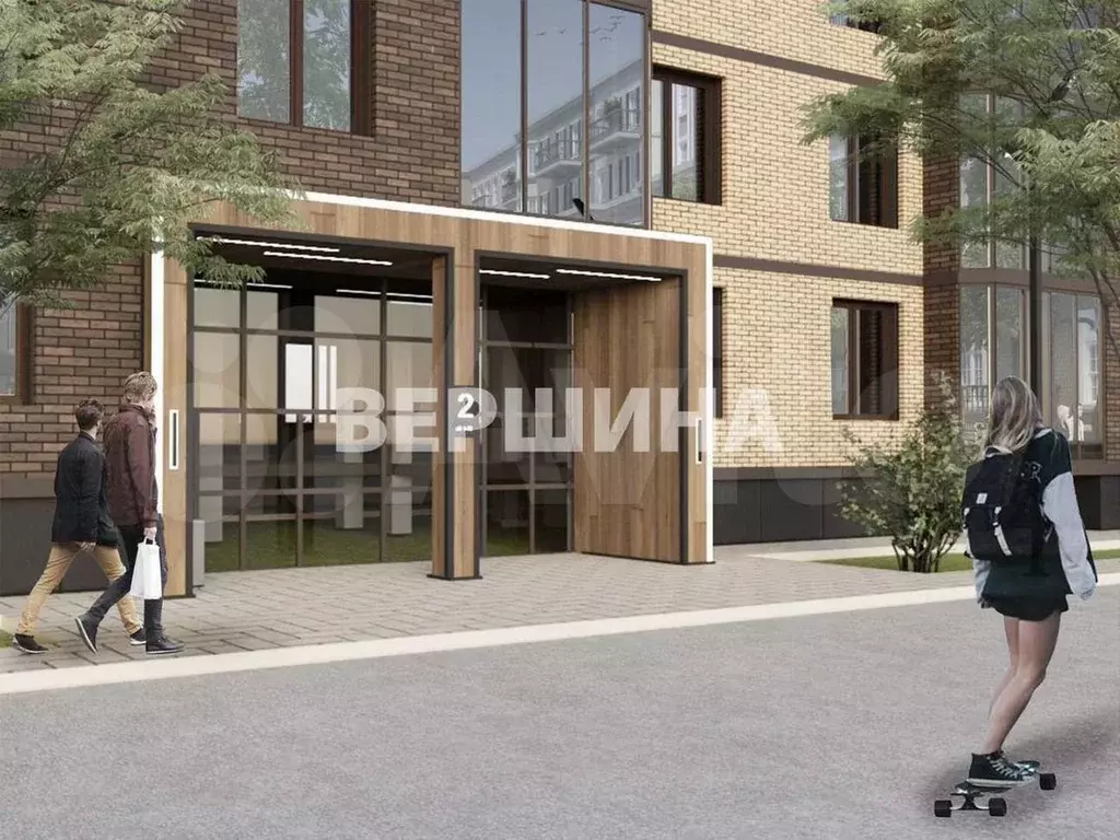 1-к. квартира, 43,4 м, 4/8 эт. - Фото 1