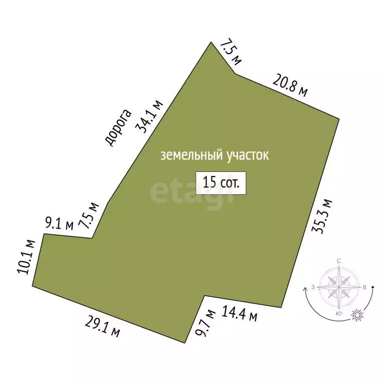 Участок в Омск, 2-й Лесной переулок (7.5 м) - Фото 1