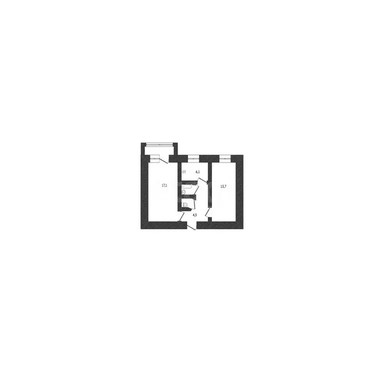 2-комнатная квартира: Нефтекамск, улица Победы, 2 (44.7 м) - Фото 1