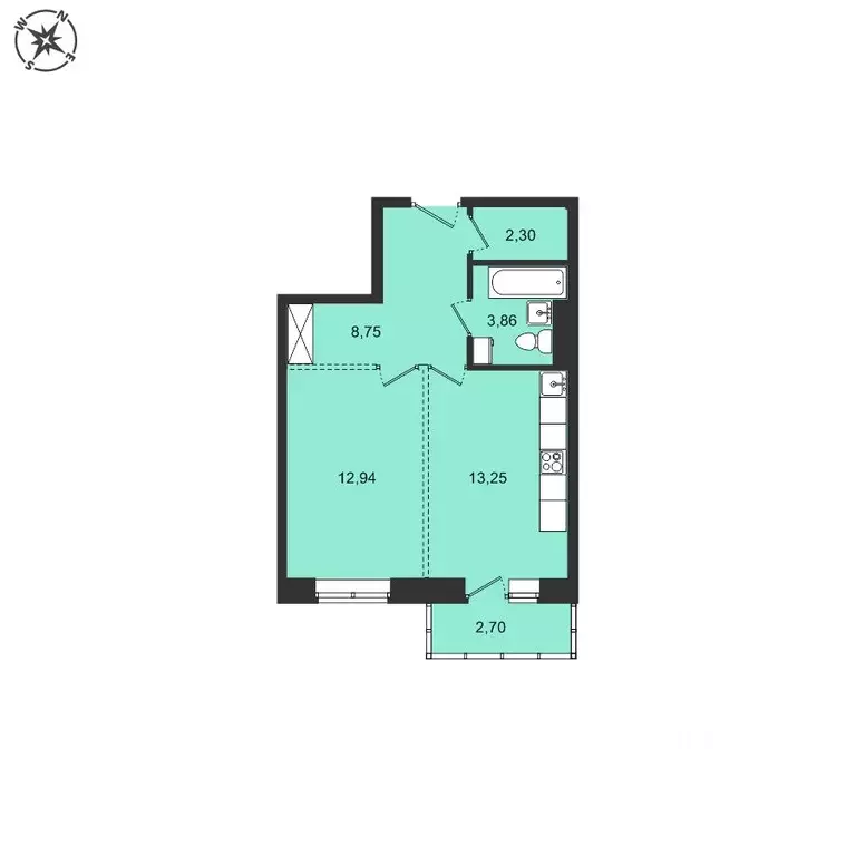 1-к кв. Иркутская область, Иркутский муниципальный округ, с. Мамоны ... - Фото 1