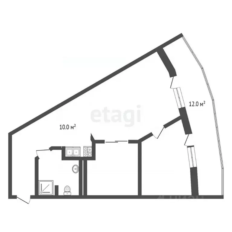 3-к кв. Крым, Ялта ул. Блюхера, 19 (69.9 м) - Фото 2