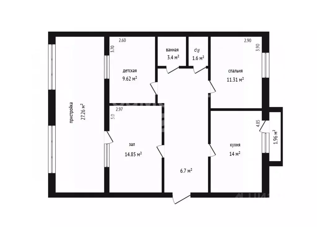 3-к кв. Дагестан, Дербент ул. Саида Габиева, 18 (65.0 м) - Фото 2