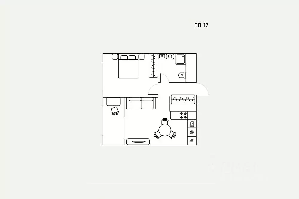 2-к кв. Свердловская область, Екатеринбург ул. Шаумяна, 24 (37.0 м) - Фото 2