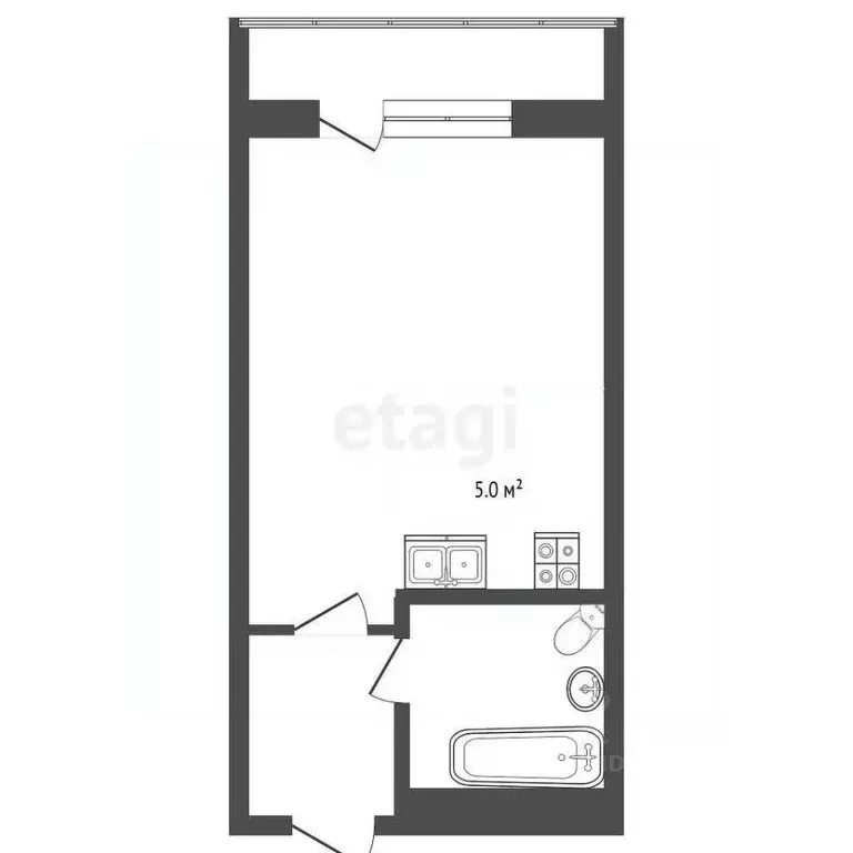 Студия Краснодарский край, Анапа Владимирская ул., 154к4 (27.0 м) - Фото 2