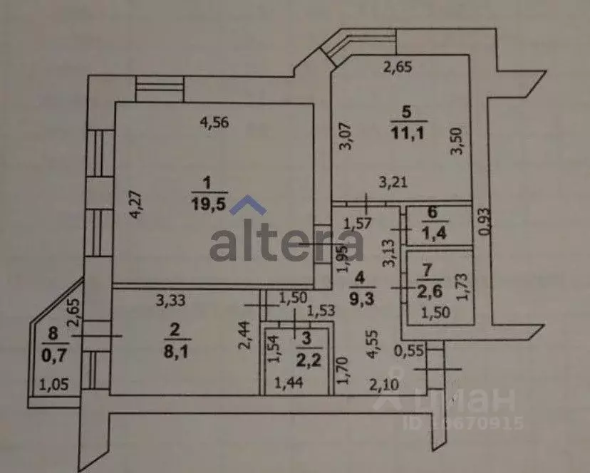 2-к кв. Татарстан, Казань ул. Марселя Салимжанова, 17 (54.9 м) - Фото 2