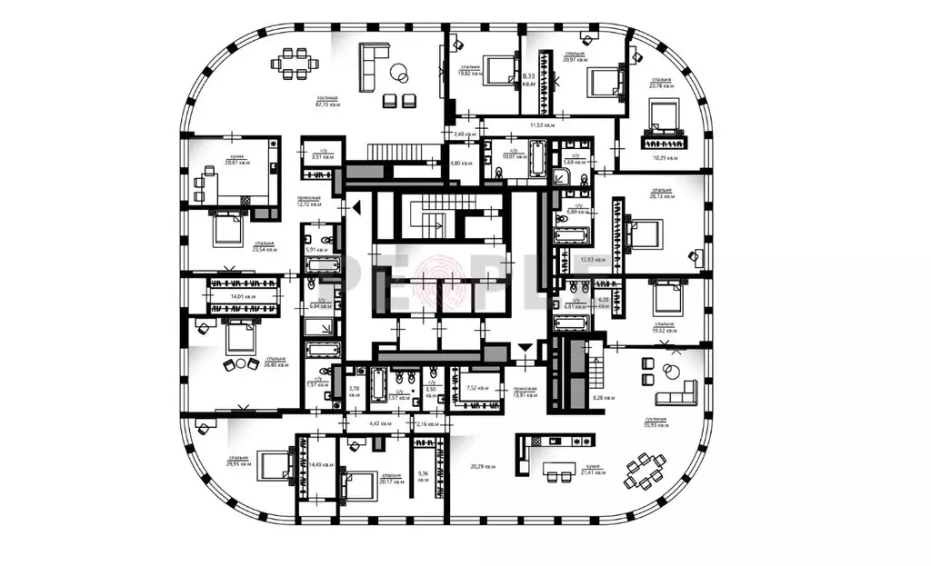 6-к кв. Москва Дружинниковская ул., 15 (718.12 м) - Фото 1