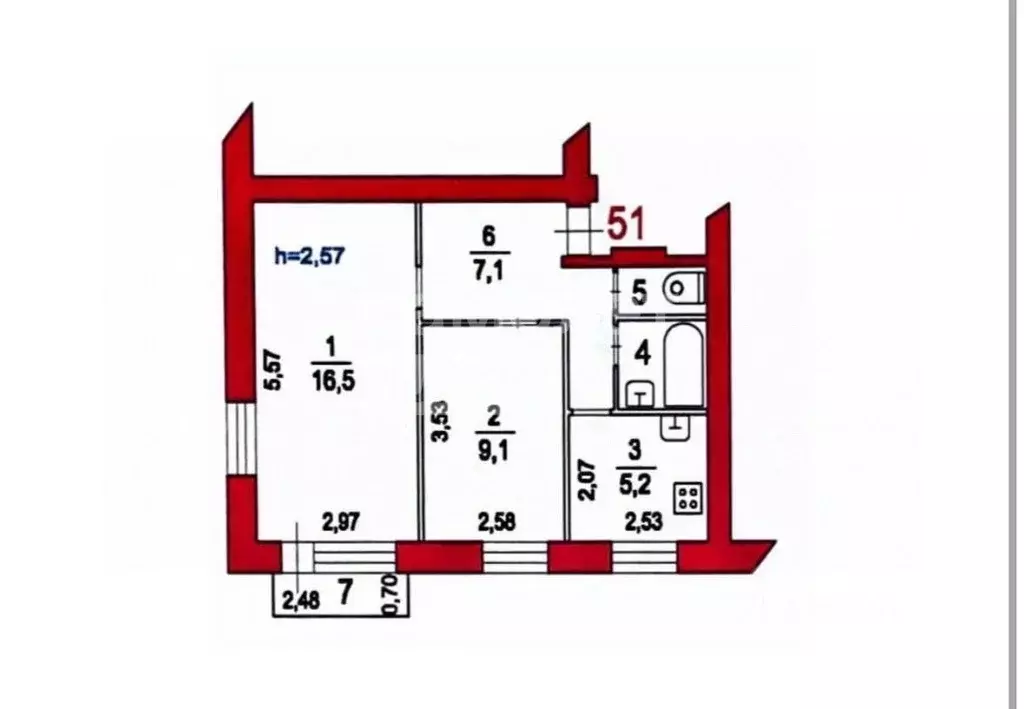 2-к кв. Московская область, Люберцы Городок А мкр, ул. 3-е Почтовое ... - Фото 1