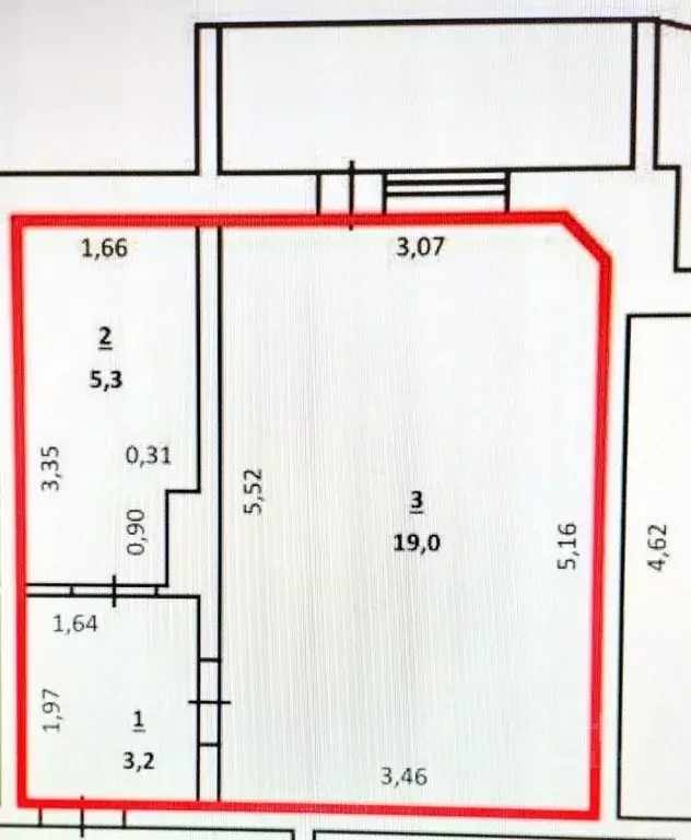 Студия Новосибирская область, Новосибирск ул. Мясниковой, 10 (27.5 м) - Фото 1