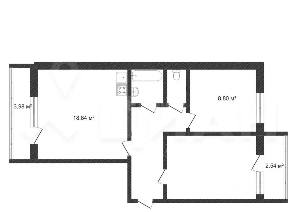 2-к кв. Красноярский край, Красноярск ул. 78-й Добровольческой ... - Фото 2