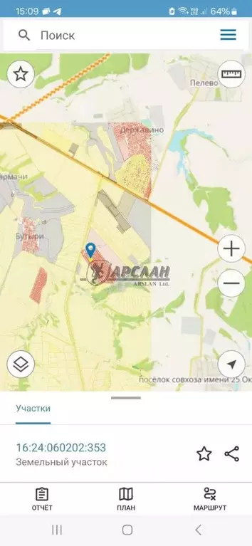 Участок в Татарстан, Лаишевский район, с. Державино ул. Вишневая (9.0 ... - Фото 1