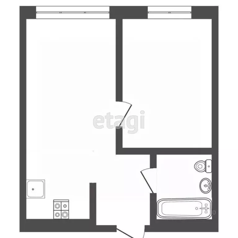 1-к кв. Тюменская область, Тюмень Рощино мкр, ул. Александра ... - Фото 2