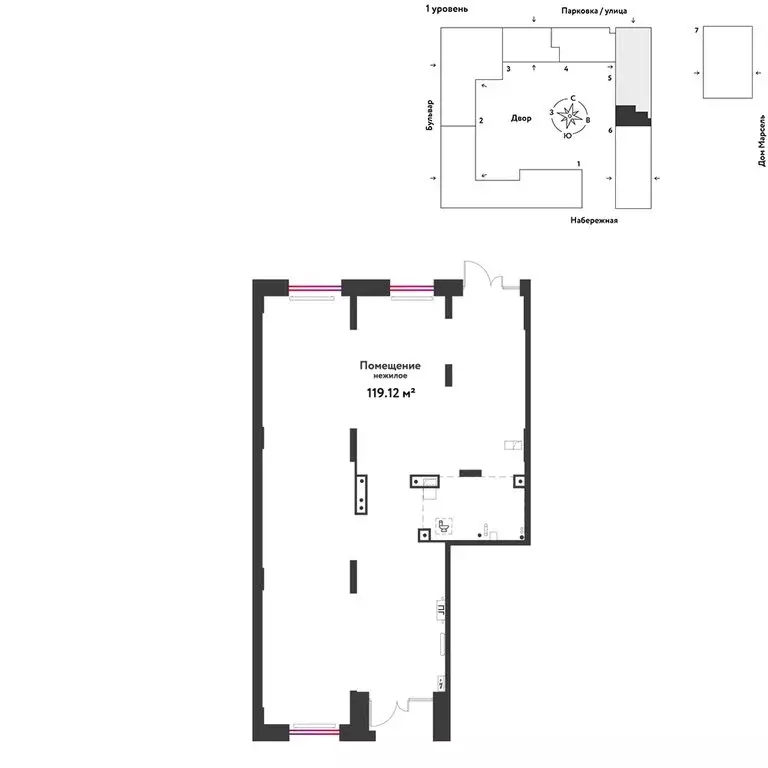 Торговая площадь (119.12 м) - Фото 2