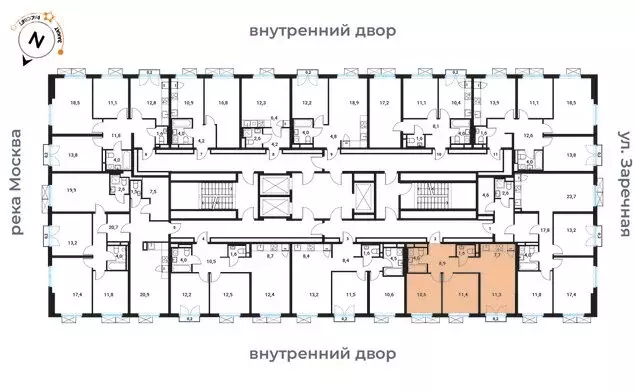 3-комнатная квартира: Москва, Большая Филёвская улица, 3к4 (56.6 м) - Фото 0