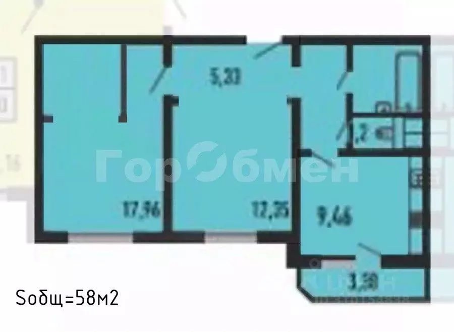 2-к кв. Москва Коломенская ул., 12к2 (57.0 м) - Фото 1