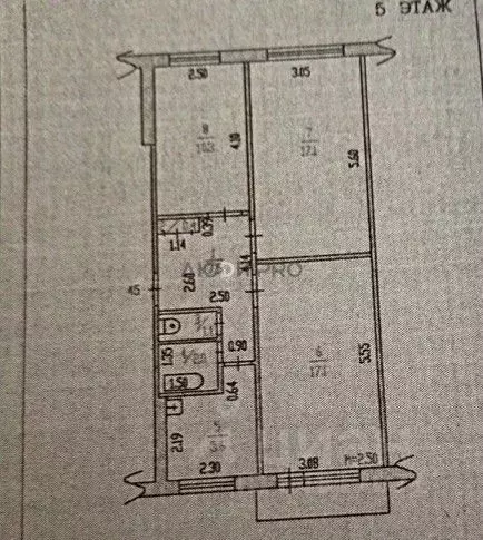 3-к кв. Алтайский край, Барнаул ул. Попова, 46 (60.9 м) - Фото 2