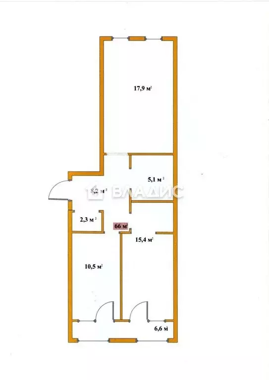 2-комнатная квартира: Пенза, улица Измайлова, 38 (66 м) - Фото 0