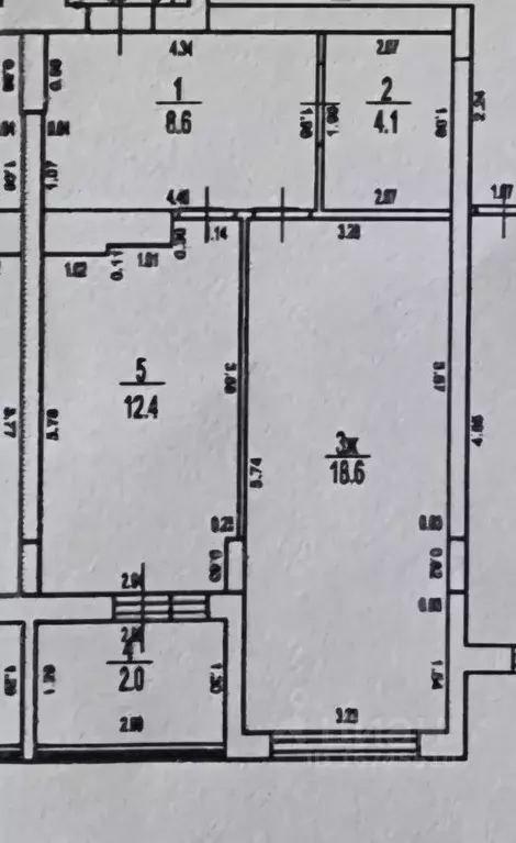 1-к кв. Калининградская область, Калининград Флотская ул., 9 (43.4 м) - Фото 2