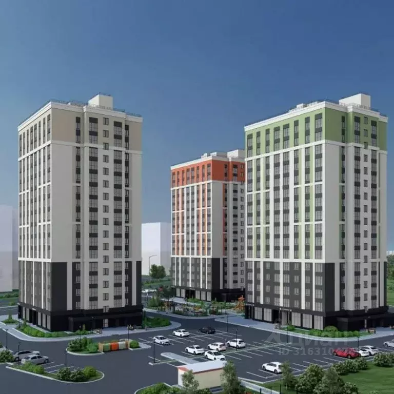 1-к кв. Брянская область, Брянск Школьный жилой комплекс (45.55 м) - Фото 2