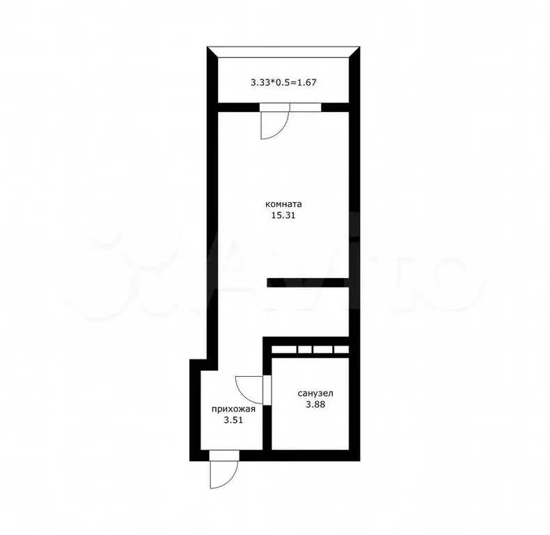 Квартира-студия, 24 м, 9/20 эт. - Фото 0