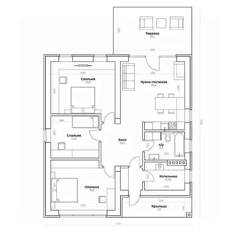 Дом в Московская область, Жуковский Жуковский-2 промзона,  (140 м) - Фото 2